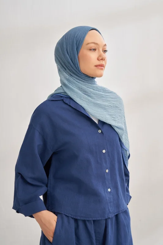 ARMANDA MÜSLİN DEGRADE BİYELİ ŞAL – 3. görsel
