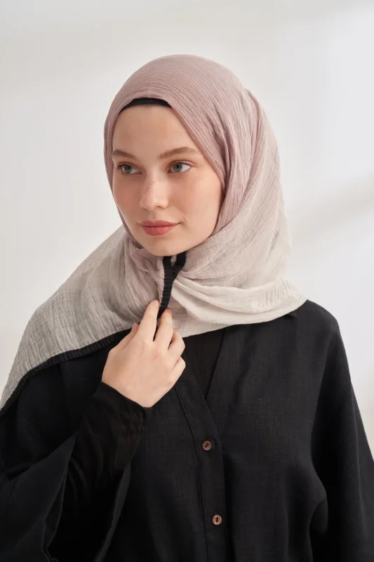ARMANDA MÜSLİN DEGRADE BİYELİ ŞAL – 2. görsel