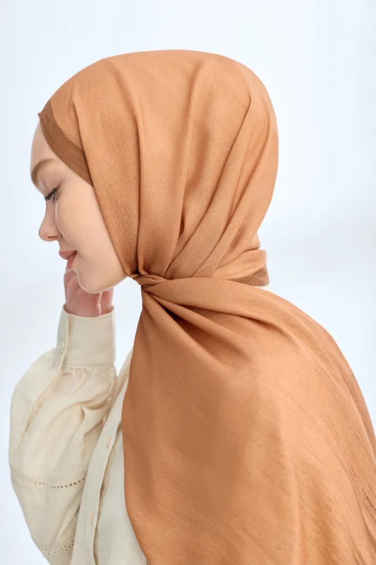 ELEGANT HARMONY LINORA DESEN ŞAL - CAMEL – 3. görsel