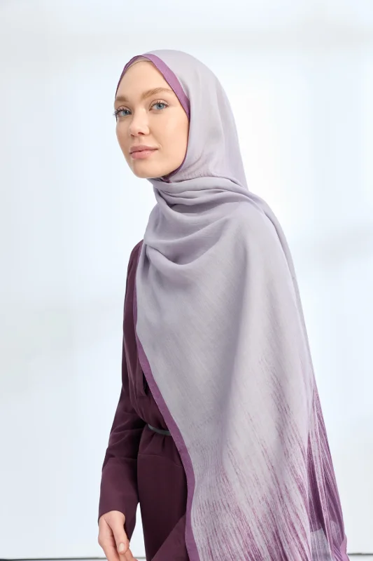 ELEGANT HARMONY LINORA DESEN ŞAL - LEYLAK – 3. görsel