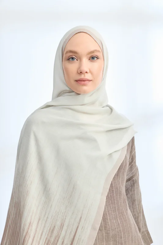 ELEGANT HARMONY LINORA DESEN ŞAL - AÇIK VİZON – 3. görsel