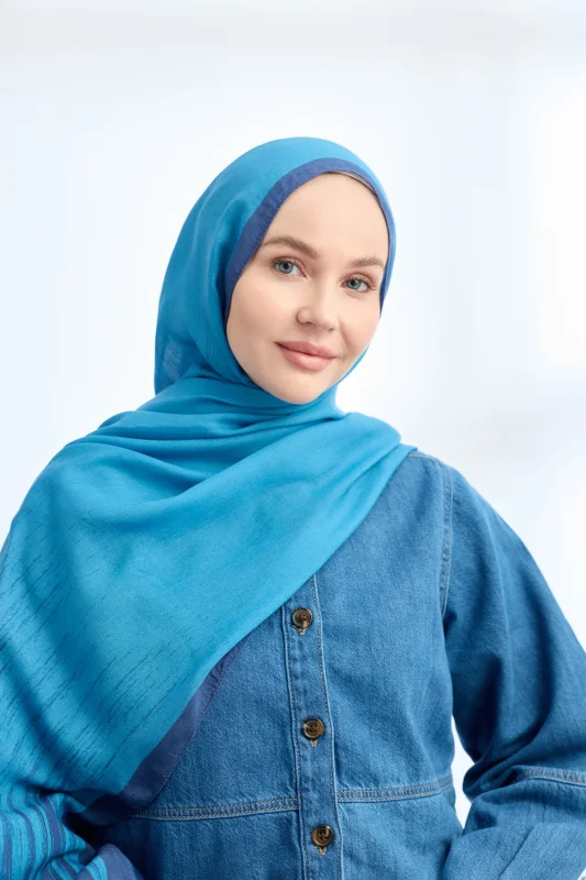 ELEGANT HARMONY LINORA DESEN ŞAL - OKYANUS – 2. görsel