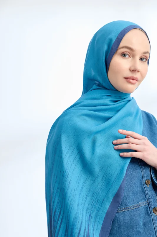 ELEGANT HARMONY LINORA DESEN ŞAL - OKYANUS – 3. görsel
