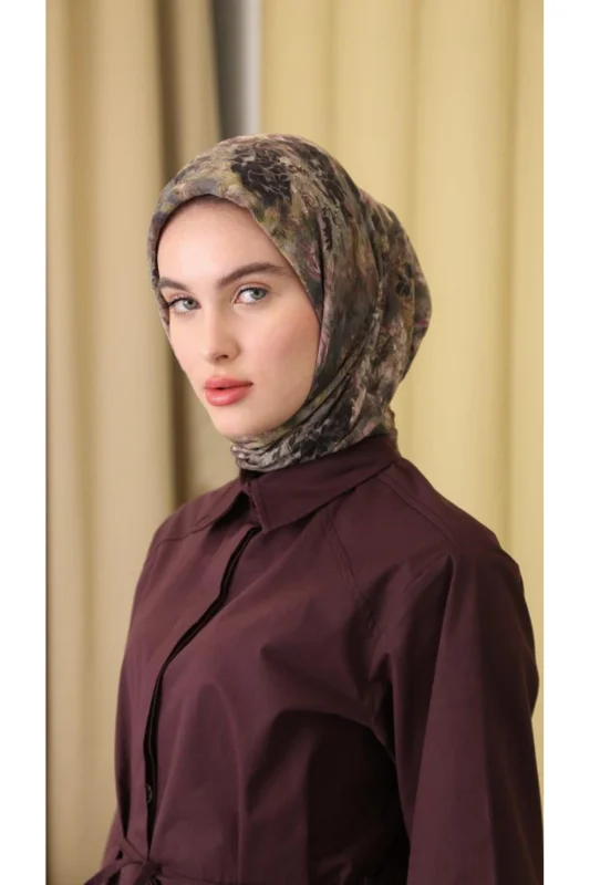 CARMELA DESEN EŞARP GRİ – 3. görsel