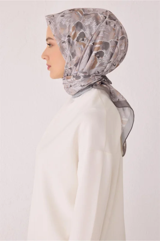 Fresh Çiçek Desen Vizon Tela Eşarp 1021 - 06 – 2. görsel