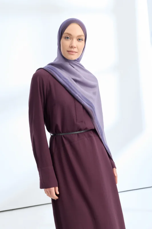 SOFT BLUSH FLOŞ VİSKON ŞAL - LEYLAK – 2. görsel