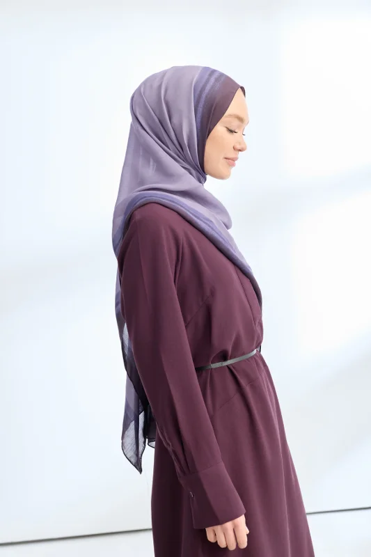 SOFT BLUSH FLOŞ VİSKON ŞAL - LEYLAK – 3. görsel