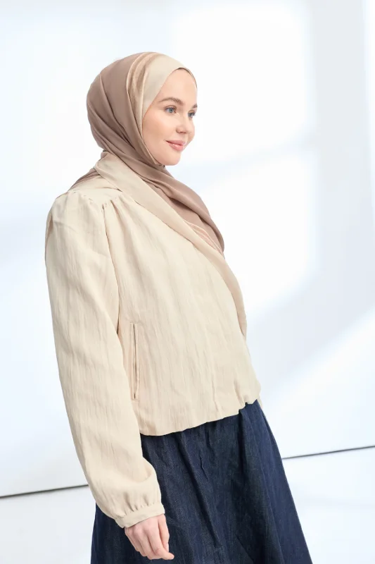 SOFT BLUSH FLOŞ VİSKON ŞAL - VİZON – 3. görsel