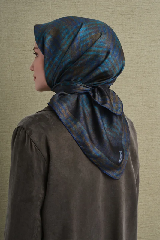 Saf İpek Twill Eşarp 9628D 07 – 4. görsel
