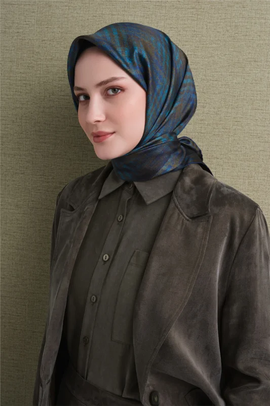 Saf İpek Twill Eşarp 9628D 07 – 3. görsel