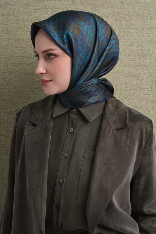 Saf İpek Twill Eşarp 9628D 07 – 2. görsel