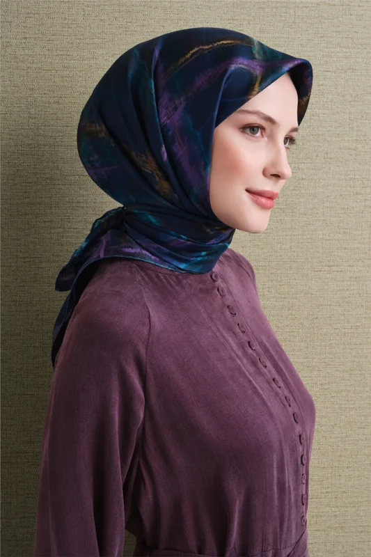 Saf İpek Twill Eşarp 9602D 31 – 3. görsel