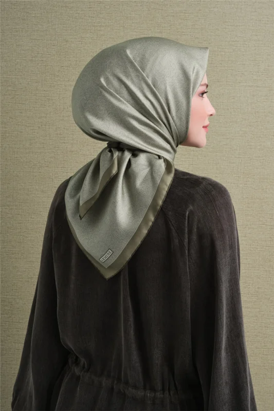 Saf İpek Twill Eşarp 9601D 32 – 4. görsel