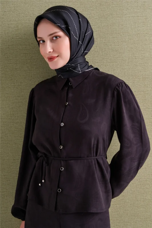Saf İpek Twill Eşarp 9642D 39 – 3. görsel