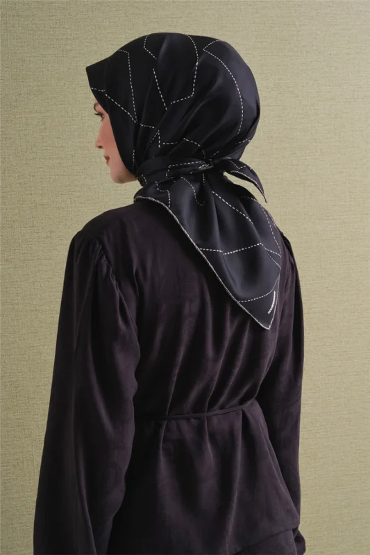 Saf İpek Twill Eşarp 9642D 39 – 4. görsel