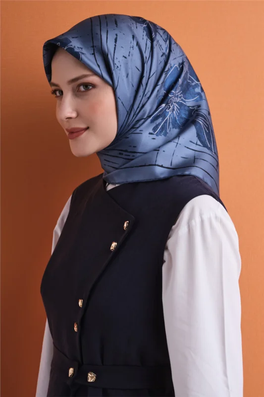 Saf İpek Twill Eşarp 9617D 02 – 2. görsel