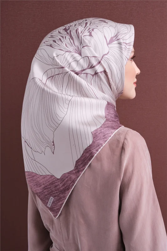 Saf İpek Twill Eşarp 9639D 33 – 4. görsel