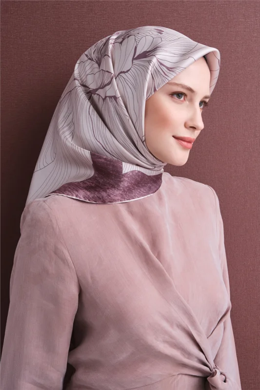 Saf İpek Twill Eşarp 9639D 33 – 3. görsel