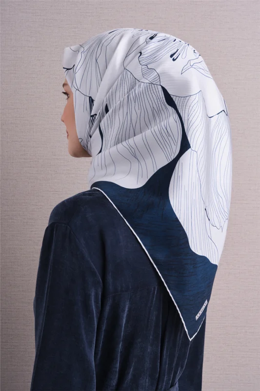 Saf İpek Twill Eşarp 9639D 05 – 4. görsel