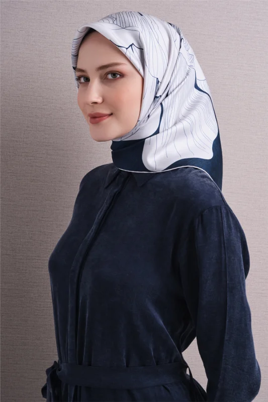 Saf İpek Twill Eşarp 9639D 05 – 3. görsel