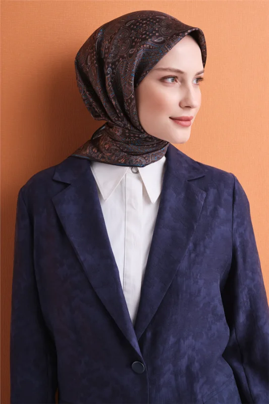 Saf İpek Twill Eşarp 9631D 31 – 3. görsel