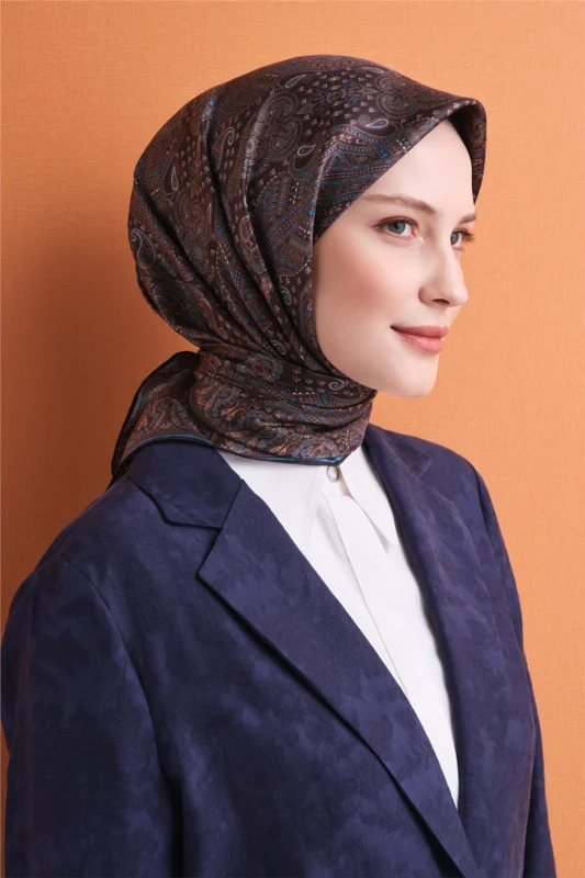 Saf İpek Twill Eşarp 9631D 31 – 4. görsel