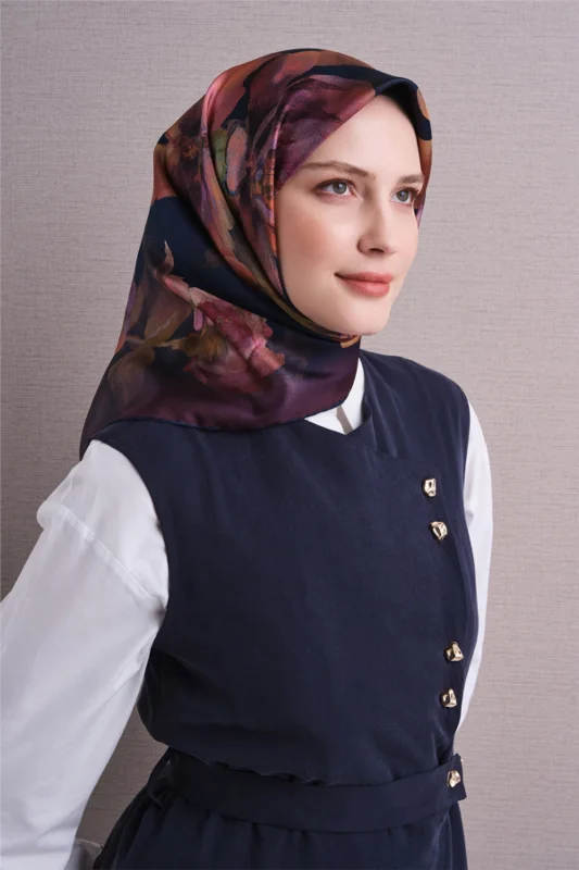 Saf İpek Sura Eşarp 9611D 01 – 3. görsel