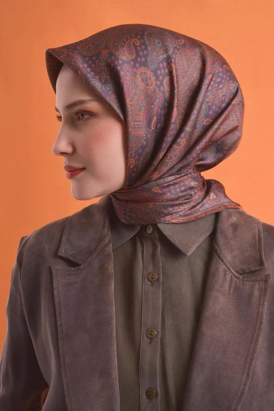 Saf İpek Twill Eşarp 9631D 03 – 2. görsel