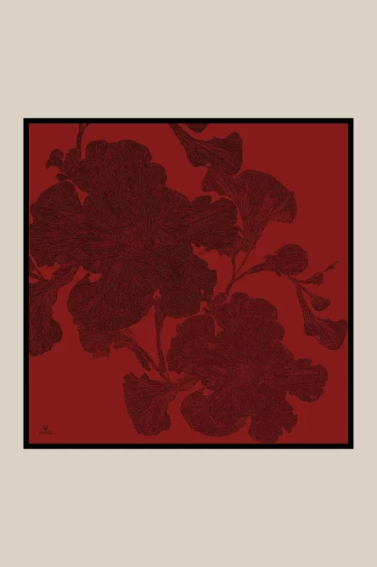 FARAH MULBERRY İPEK EŞARP 90*90 CM – 2. görsel