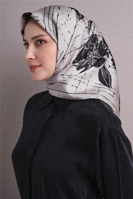 Saf İpek Twill Eşarp 9617D 82 – 2. görsel