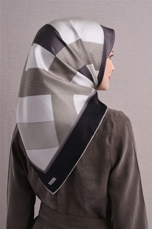Saf İpek Twill Eşarp 9610D 84 – 4. görsel