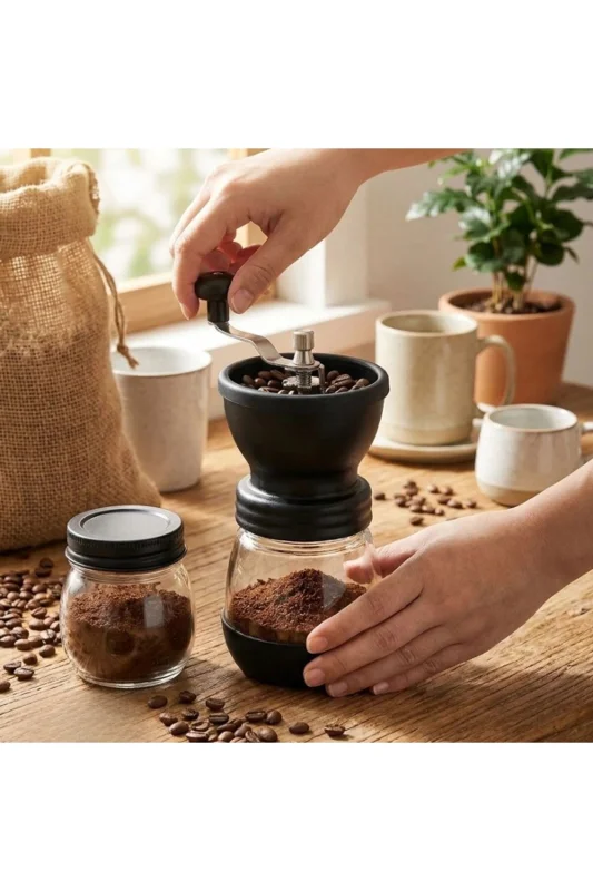 ® Manuel Cam Hazneli Kahve ve Baharat Öğütücü – Yedek Cam Hazneli Baharat – 3. görsel