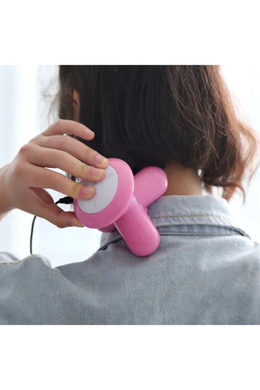 ® 3 Başlıklı Titreşimli USB Şarjlı Mini El Masaj Aleti – 4. görsel