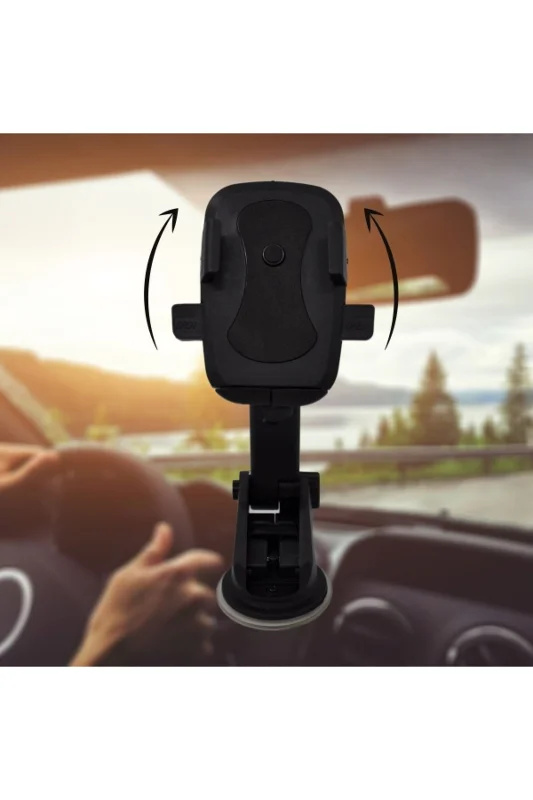 ® 360 Derece Dönen Torpido Üstü Uzunluk Ayarlamalı Vantuzlu Teleskopik Araç T – 4. görsel
