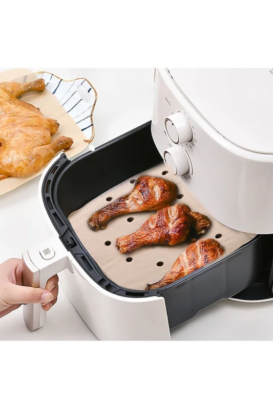 ® 250 Adet Air Fryer Pişirme Kağıdı Tek Kullanımlık Hava Fritöz Yağ Geçir – 2. görsel
