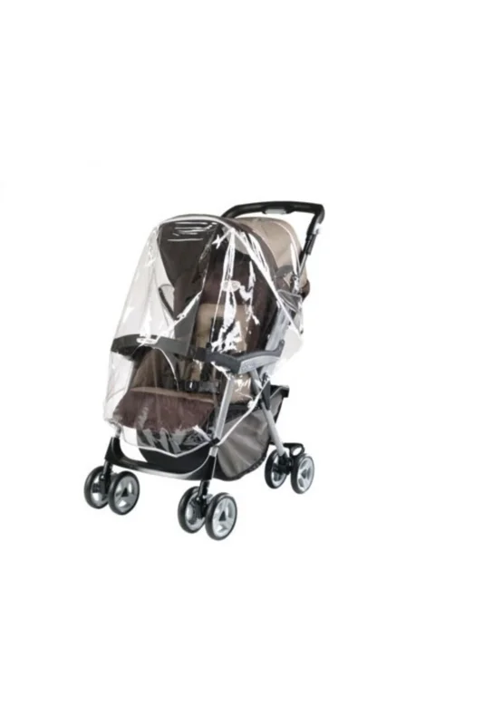 ® Bebek Arabası Puset Şeffaf Yağmurluk Rüzgar Engelleyici Muşamba – 2. görsel
