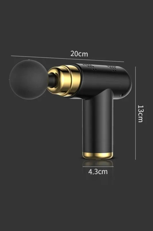 ® 4 Başlıklı USB Şarj Olabilen Masaj Tabancası – 4. görsel
