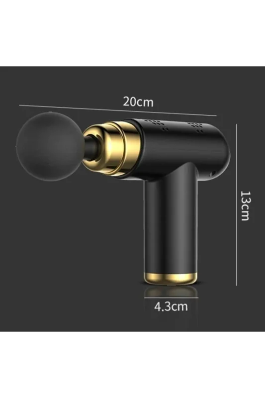 ® 4 Başlıklı USB Şarj Olabilen Masaj Tabancası – 2. görsel