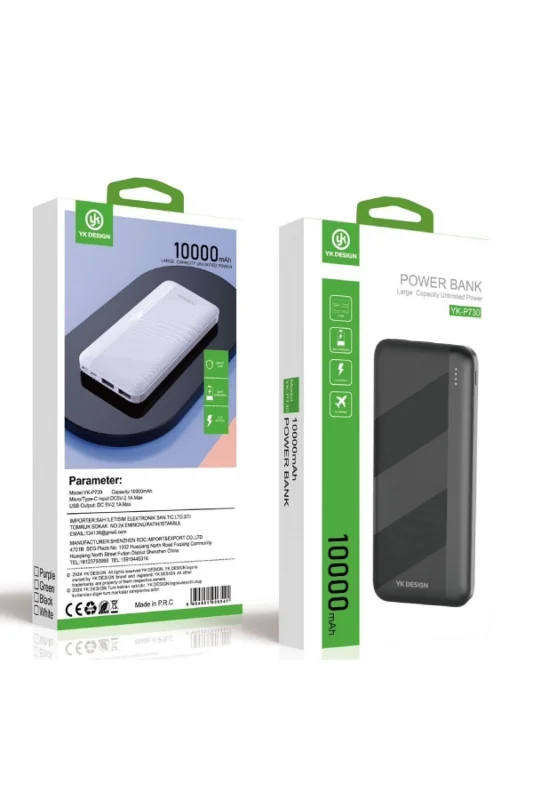 ® Mikro Type-C USB Hızlı Şarj Edebilen 10000 mAh Powerbank – 4. görsel