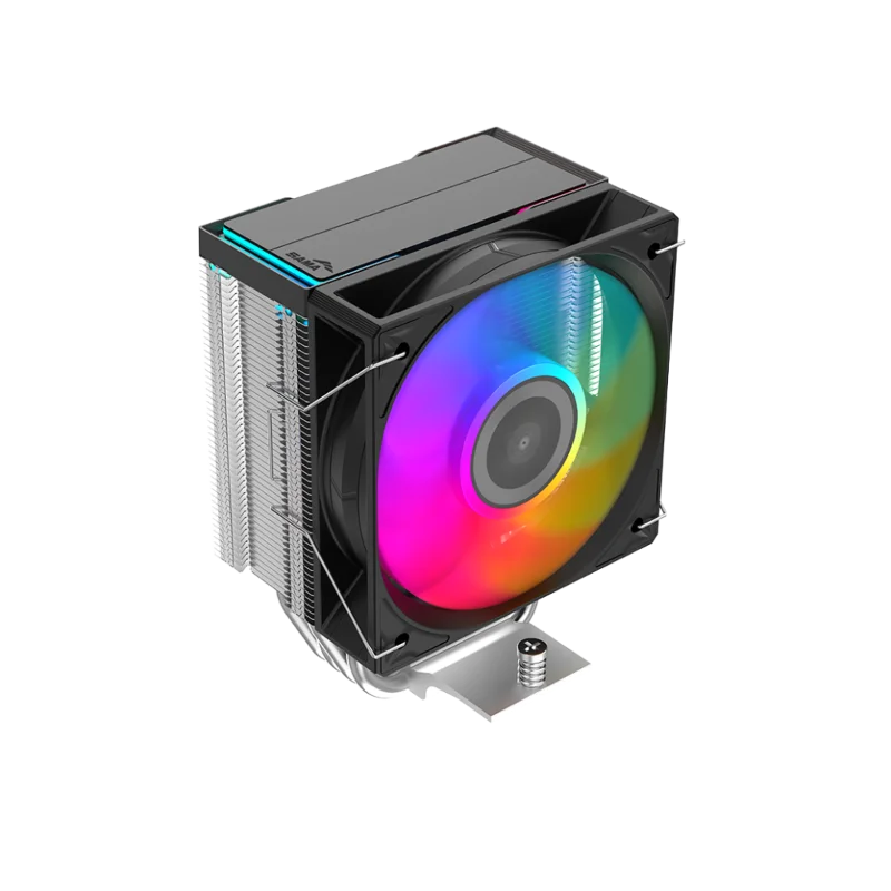 SAMA X40L, Black, 1x100mm ARGB Fan, Kule Tipi Hava Soğutma, 4 adet Gelişmiş Kompozit Isı Borusu, CPU Fan (AMD ve INTEL Tüm işlemciler ile uyumlu) – 2. görsel