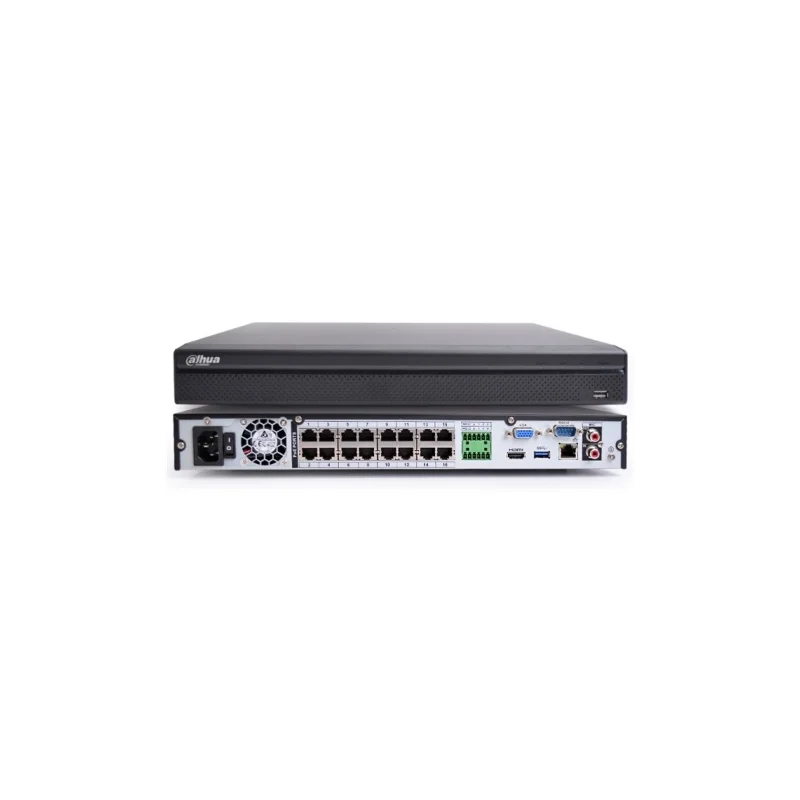 DAHUA NVR4216-16P-4KS3, 16Kanal PoE, 8Mpix, H265+, 2 HDD Desteği, 1080P Kayıt, 240Mbps Bant Genişliği, NVR – 2. görsel