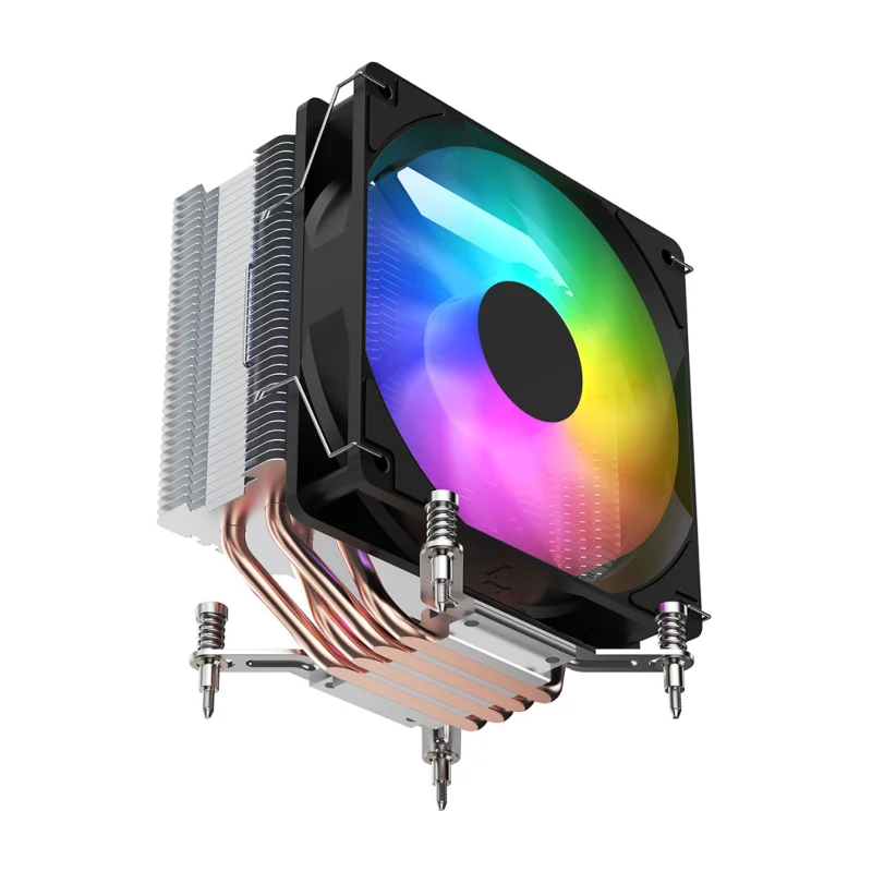 FSP NC3, ARGB, 120mm, CPU, Kule Tipi Hava Soğutma, Sessiz Çalışma, Doğrudan Temas Tasarımlı 4 adet Bakır Isı Borusu, (AMD AM4-AM5 ve INTEL Tüm işlemciler ile uyumlu) – 3. görsel
