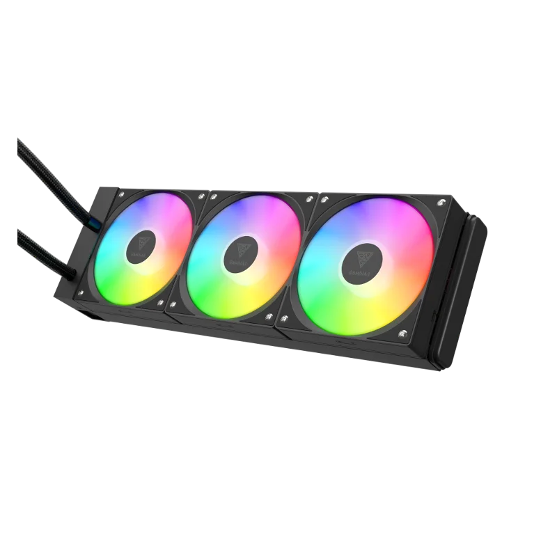 GAMDIAS CHIONE E4-360, 360mm, ARGB, 3 Fanlı, Dijital Ekran, CPU Sıvı Soğutma – 4. görsel