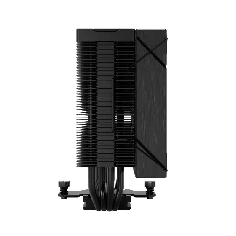 GAMDIAS BOREAS E2-410, Black Edition, 120mm, CPU Kule Tipi Hava Soğutma, Doğrudan Temas Teknolojisine Sahip 4 adet Gelişmiş Bakır Isı Borusu (AMD AM4-AM5 ve INTEL Tüm işlemciler ile uyumlu) – 3. görsel