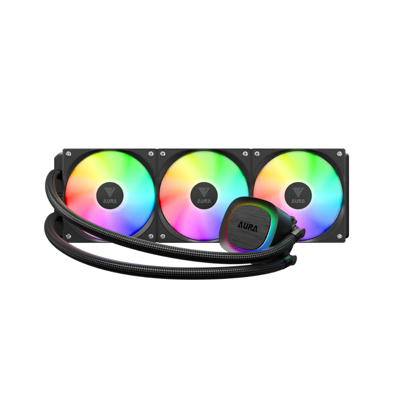 GAMDIAS AURA GL360 V2, 360mm, RGB, 3 Fanlı, CPU Sıvı Soğutma – 3. görsel