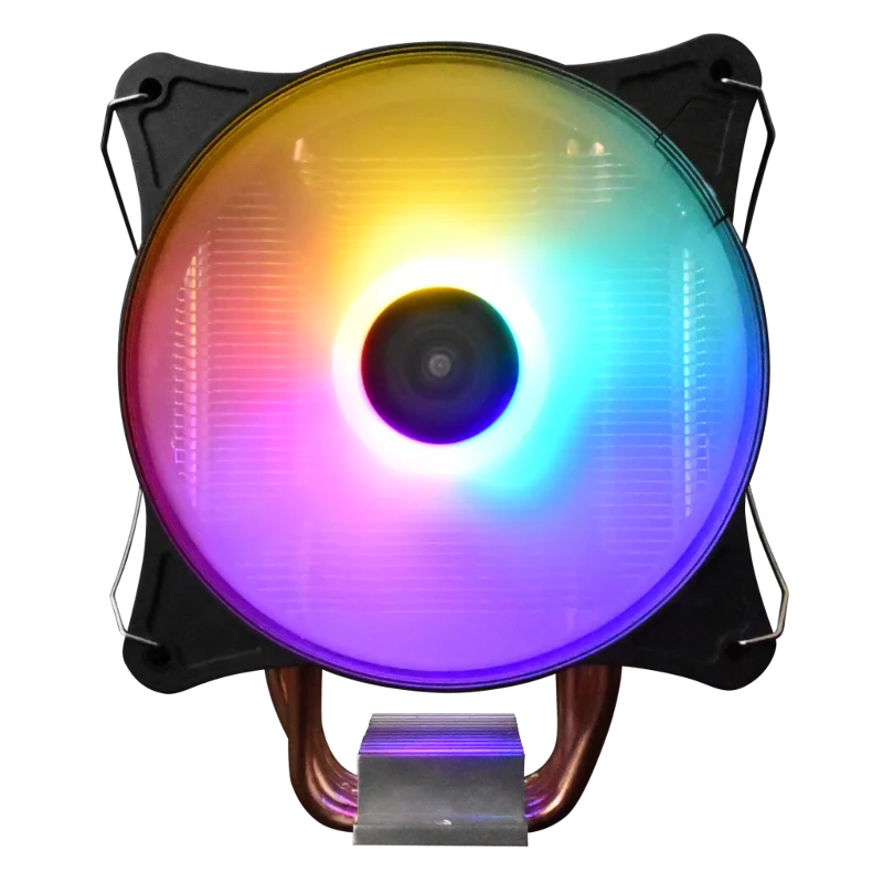 GAMDIAS BOREAS E1-410 Lite, ARGB, 120mm, CPU Kule Tipi Hava Soğutma, Doğrudan Temas Teknolojisine Sahip 4 adet Gelişmiş Bakır Isı Borusu (AMD AM4 ve INTEL Tüm işlemciler ile uyumlu) – 2. görsel