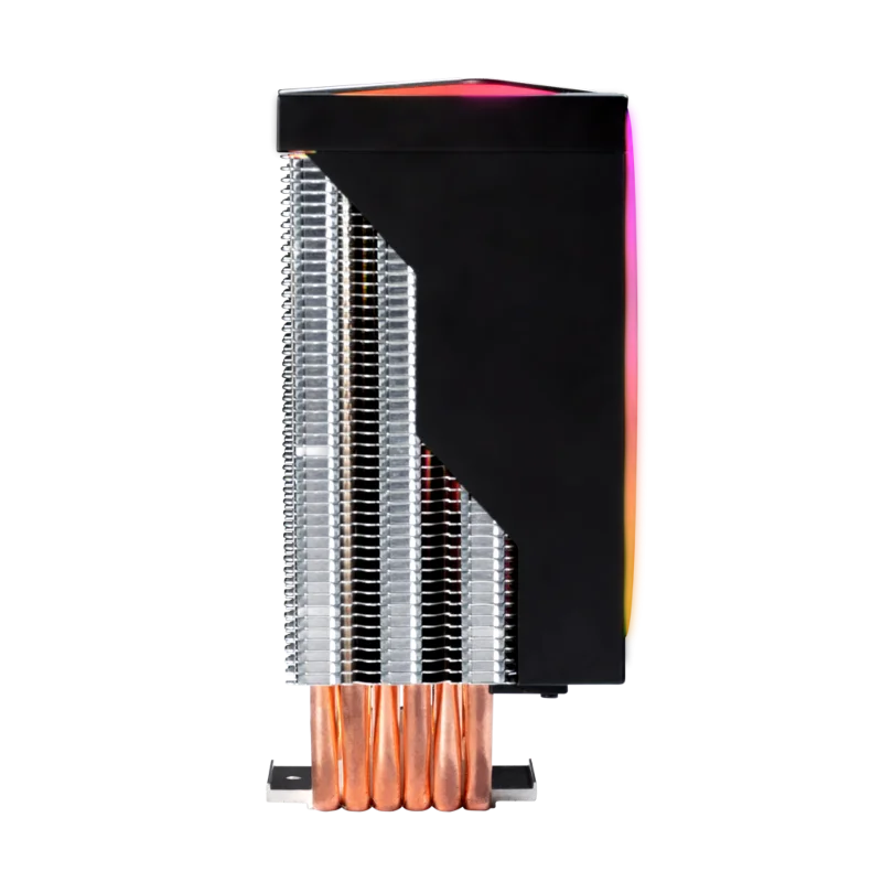 GAMDIAS BOREAS M1-610, LED Lights, 120mm, CPU Kule Tipi Hava Soğutma, Doğrudan Temas Teknolojisine Sahip 6 adet Gelişmiş Bakır Isı Borusu (AMD AM4-AM5 ve INTEL Tüm işlemciler ile uyumlu) – 4. görsel