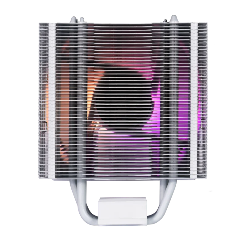 GAMDIAS BOREAS E1-410 WH, White Edition, 120mm, CPU Kule Tipi Hava Soğutma, Doğrudan Temas Teknolojisine Sahip 4 adet Gelişmiş Bakır Isı Borusu (AMD AM4-AM5 ve INTEL Tüm işlemciler ile uyumlu) – 3. görsel