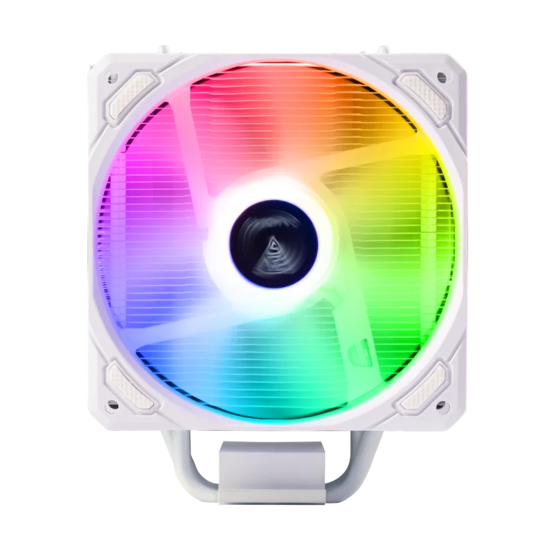 GAMDIAS BOREAS E1-410 WH, White Edition, 120mm, CPU Kule Tipi Hava Soğutma, Doğrudan Temas Teknolojisine Sahip 4 adet Gelişmiş Bakır Isı Borusu (AMD AM4-AM5 ve INTEL Tüm işlemciler ile uyumlu) – 2. görsel