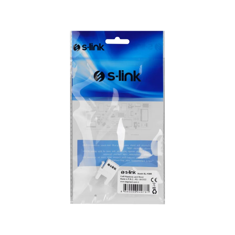 S-LINK SL-KS65, Cat6, Kestone Jak Beyaz – 4. görsel